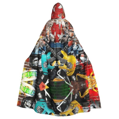 WMSYJHLA Gitarrenmalerei, Halloween, Unisex, Kapuzenumhang, Umhang, Robe, Weihnachts-Kostüme für Erwachsene, Vampir-Hexe WMSYJHLA Gitarrenmalerei, Halloween, Unisex, Kapuzenumhang, Umhang, Robe, Weihnachts-Kostüme für Erwachsene, Vampir-Hexe von WMSYJHLA