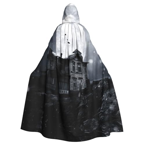 WMSYJHLA Halloween Mond Halloween Unisex Kapuzenumhang Umhang Robe Weihnachten Verkleidung Kostüme für Erwachsene Vampir Hexe WMSYJHLA Halloween Mond Halloween Unisex Kapuzenumhang Umhang Robe Weihnachten Verkleidung Kostüme für Erwachsene Vampir Hexe von WMSYJHLA
