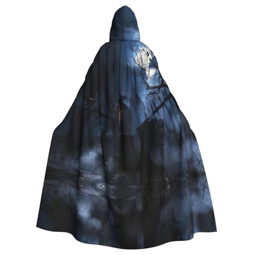 WMSYJHLA Halloween Neblige Nacht Halloween Unisex Kapuzenumhang Umhang Robe Weihnachten Verkleidung Kostüme für Erwachsene Vampir Hexe WMSYJHLA Halloween Neblige Nacht Halloween Unisex Kapuzenumhang Umhang Robe Weihnachten Verkleidung Kostüme für Erwachsene Vampir Hexe von WMSYJHLA