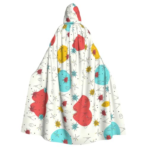 WMSYJHLA Halloween-Umhang mit niedlichem Muster, Unisex, Umhang mit Kapuze, Umhang, Robe, Weihnachts-Kostüme für Erwachsene, Vampir-Hexe WMSYJHLA Halloween-Umhang mit niedlichem Muster, Unisex, Umhang mit Kapuze, Umhang, Robe, Weihnachts-Kostüme für Erwachsene, Vampir-Hexe von WMSYJHLA