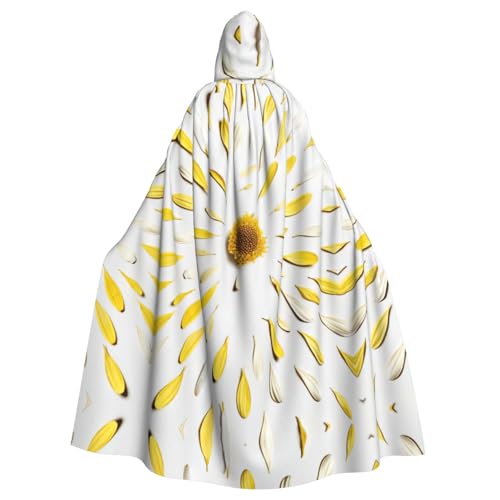 WMSYJHLA Halloween Unisex Kapuzenumhang mit Blütenblättern, Weihnachts-Kostüm, für Erwachsene, Vampir-Hexe von WMSYJHLA