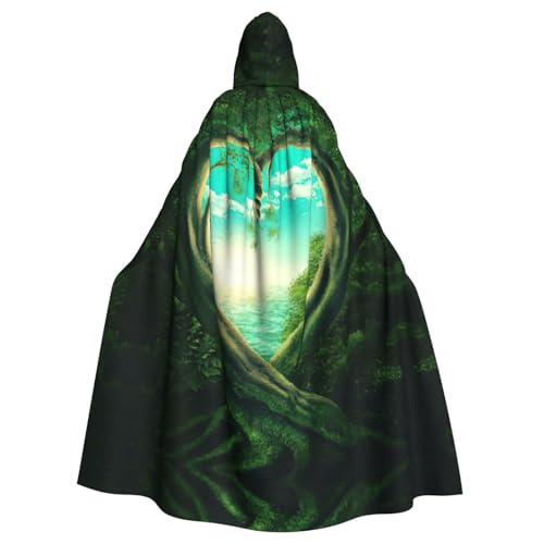 WMSYJHLA Heart Tree Halloween Unisex Kapuzenumhang Umhang Robe Weihnachten Verkleidung Kostüme für Erwachsene Vampir Hexe WMSYJHLA Heart Tree Halloween Unisex Kapuzenumhang Umhang Robe Weihnachten Verkleidung Kostüme für Erwachsene Vampir Hexe von WMSYJHLA