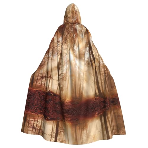 WMSYJHLA Herbst-Szene, Halloween, Unisex, Kapuzenumhang, Umhang, Robe, Weihnachts-Kostüme für Erwachsene, Vampir-Hexe WMSYJHLA Herbst-Szene, Halloween, Unisex, Kapuzenumhang, Umhang, Robe, Weihnachts-Kostüme für Erwachsene, Vampir-Hexe von WMSYJHLA