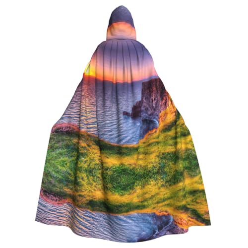 WMSYJHLA Irland Sonnenuntergang Meereslandschaft Halloween Unisex Kapuzenumhang Umhang Robe Weihnachten Verkleidung Kostüme für Erwachsene Vampir Hexe WMSYJHLA Irland Sonnenuntergang Meereslandschaft Halloween Unisex Kapuzenumhang Umhang Robe Weihnachten Verkleidung Kostüme für Erwachsene Vampir Hexe von WMSYJHLA