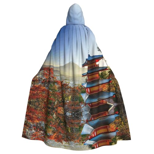 WMSYJHLA Japanischer Berg, Fuji-Landschaft, Halloween, Unisex, Kapuzenumhang, Umhang, Robe, Weihnachts-Kostüme für Erwachsene, Vampir-Hexe WMSYJHLA Japanischer Berg, Fuji-Landschaft, Halloween, Unisex, Kapuzenumhang, Umhang, Robe, Weihnachts-Kostüme für Erwachsene, Vampir-Hexe von WMSYJHLA