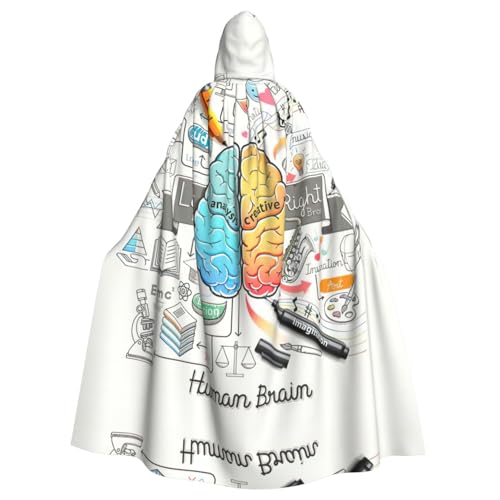 WMSYJHLA Menschliches Gehirn Halloween Unisex Kapuzenumhang Umhang Robe Weihnachten Verkleidung Kostüme für Erwachsene Vampir Hexe WMSYJHLA Menschliches Gehirn Halloween Unisex Kapuzenumhang Umhang Robe Weihnachten Verkleidung Kostüme für Erwachsene Vampir Hexe von WMSYJHLA