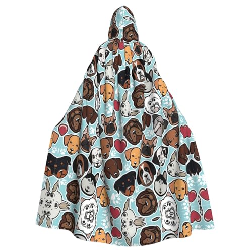 WMSYJHLA Niedlicher Mops-Hunde-Umhang, Unisex, Kapuzenumhang, Umhang, Robe, Weihnachts-Kostüme für Erwachsene, Vampir-Hexe WMSYJHLA Niedlicher Mops-Hunde-Umhang, Unisex, Kapuzenumhang, Umhang, Robe, Weihnachts-Kostüme für Erwachsene, Vampir-Hexe von WMSYJHLA