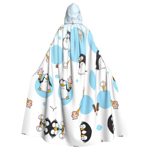 WMSYJHLA Niedlicher Pinguin-Umhang für Halloween, Unisex, mit Kapuze, Umhang, Robe, Weihnachts-Kostüm, für Erwachsene, Vampir-Hexe WMSYJHLA Niedlicher Pinguin-Umhang für Halloween, Unisex, mit Kapuze, Umhang, Robe, Weihnachts-Kostüm, für Erwachsene, Vampir-Hexe von WMSYJHLA