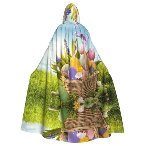 WMSYJHLA Ostereier Halloween Unisex Kapuzenumhang Umhang Robe Weihnachten Verkleidung Kostüme für Erwachsene Vampir Hexe von WMSYJHLA