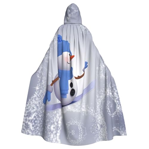 WMSYJHLA Süßer Snowboard Schneemann Halloween Unisex Kapuzenumhang Umhang Robe Weihnachten Verkleidung Kostüme für Erwachsene Vampir Hexe WMSYJHLA Süßer Snowboard Schneemann Halloween Unisex Kapuzenumhang Umhang Robe Weihnachten Verkleidung Kostüme für Erwachsene Vampir Hexe von WMSYJHLA