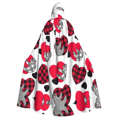 WMSYJHLA Süßes Faultier Halloween Unisex Kapuzenumhang Umhang Robe Weihnachten Verkleidung Kostüme für Erwachsene Vampir Hexe WMSYJHLA Süßes Faultier Halloween Unisex Kapuzenumhang Umhang Robe Weihnachten Verkleidung Kostüme für Erwachsene Vampir Hexe von WMSYJHLA