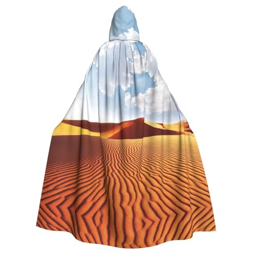 WMSYJHLA Wüsten-Halloween-Kostüm, Unisex, mit Kapuze, Umhang, Umhang, Weihnachts-Kostüm, für Erwachsene, Vampir-Hexe WMSYJHLA Wüsten-Halloween-Kostüm, Unisex, mit Kapuze, Umhang, Umhang, Weihnachts-Kostüm, für Erwachsene, Vampir-Hexe von WMSYJHLA