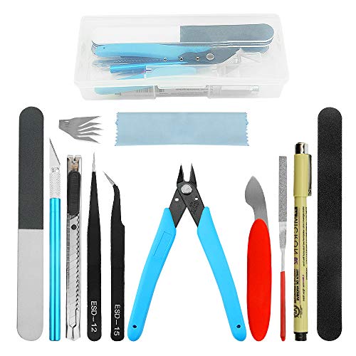 WMYCONGCONG 12 Stück Gundam Model Tools Kit Hobby Building Tools Craft Set für Basic Model Building, Reparieren und Reparieren von WMYCONGCONG