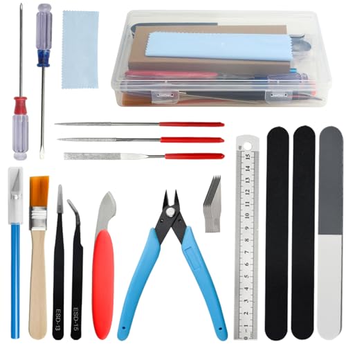 WMYCONGCONG 17 Stück Gundam Model Tools Kit Model Basic Tools Hobby Building Craft Set für grundlegende Modellbau Reparaturen und Befestigungen von WMYCONGCONG