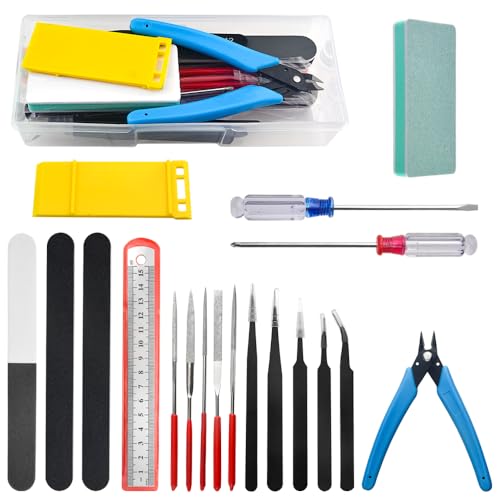 WMYCONGCONG 19 Stück Gundam-Modell-Werkzeugsatz Hobby Basic Tool Craft Set for Basic Model Building Repairing Fixing WMYCONGCONG 19 Stück Gundam-Modell-Werkzeugsatz Hobby Basic Tool Craft Set for Basic Model Building Repairing Fixing von WMYCONGCONG