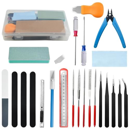 WMYCONGCONG 24 Stück Gundam Modellbauwerkzeug Set Hobby Building Tools Craft Set für den einfachen Modellbau, Reparieren und Reparieren WMYCONGCONG 24 Stück Gundam Modellbauwerkzeug Set Hobby Building Tools Craft Set für den einfachen Modellbau, Reparieren und Reparieren von WMYCONGCONG