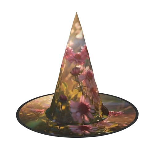 Blumen drucken Halloween Hut Party Karneval Hut Tänze Cosplay Kostüm Hexen Party Erwachsene von WNCLKF