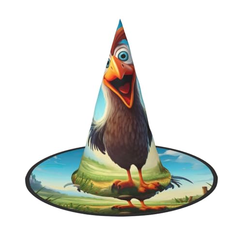 Cartoon Huhn Druck Halloween Hut Party Karneval Hut Tanzen Cosplay Kostüm Hexen Party Erwachsene Cartoon Huhn Druck Halloween Hut Party Karneval Hut Tanzen Cosplay Kostüm Hexen Party Erwachsene von WNCLKF