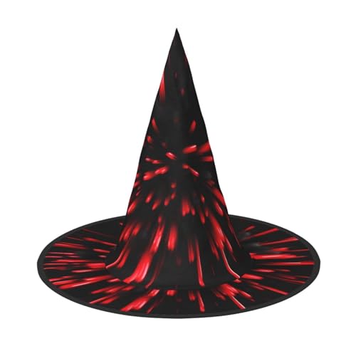 Explosion Burst Rot und Schwarz Druck Halloween Hut Party Karneval Hut Tänze Cosplay Kostüm Hexen Party Erwachsene von WNCLKF