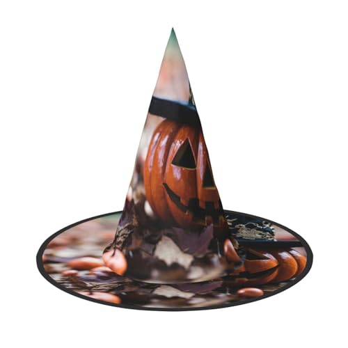 Happy Halloween Print Halloween Hut Party Karneval Hut Tanzen Cosplay Kostüm Hexen Party Erwachsene von WNCLKF