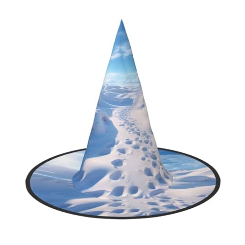 Schnee Druck Halloween Hut Party Karneval Hut Tanzen Cosplay Kostüm Hexen Party Erwachsene von WNCLKF