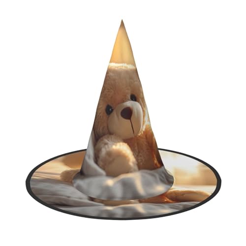 Teddybär Druck Halloween Hut Party Karneval Hut Tanzen Cosplay Kostüm Hexen Party Erwachsene von WNCLKF