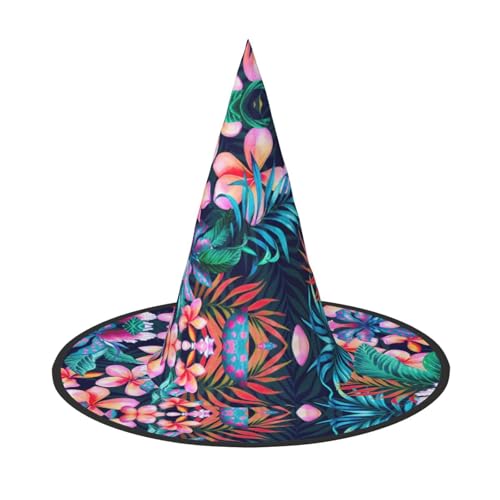Tropische Blumen Druck Halloween Hut Party Karneval Hut Tänze Cosplay Kostüm Hexen Party Erwachsene Tropische Blumen Druck Halloween Hut Party Karneval Hut Tänze Cosplay Kostüm Hexen Party Erwachsene von WNCLKF