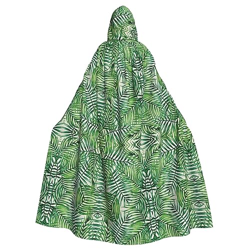 WNCLKF Bananenblatt grüner Druck Erwachsene Karneval Kapuzenumhang Halloween Umhang Cosplay Goth Umhang Fiesta Party Dekoration WNCLKF Bananenblatt grüner Druck Erwachsene Karneval Kapuzenumhang Halloween Umhang Cosplay Goth Umhang Fiesta Party Dekoration von WNCLKF