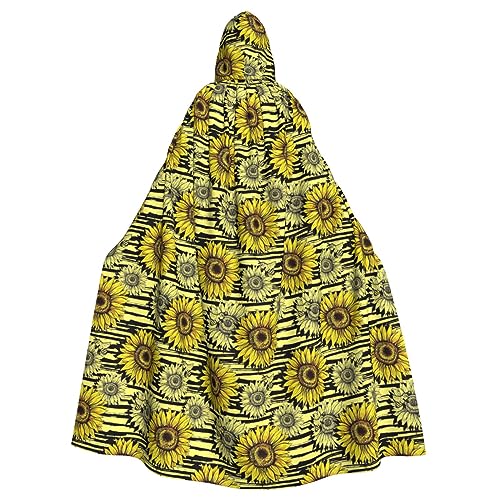 WNCLKF Bienen Sunflowe Druck Erwachsene Karneval Kapuzenumhang Halloween Umhang Cosplay Goth Cape Fiesta Party Dekoration WNCLKF Bienen Sunflowe Druck Erwachsene Karneval Kapuzenumhang Halloween Umhang Cosplay Goth Cape Fiesta Party Dekoration von WNCLKF