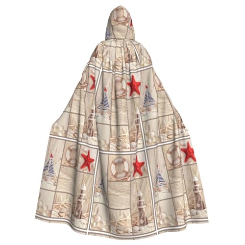 WNCLKF Boot Strand Seestern Muschel Druck Erwachsene Karneval Kapuzenumhang Halloween Umhang Cosplay Goth Umhang Fiesta Party Dekoration WNCLKF Boot Strand Seestern Muschel Druck Erwachsene Karneval Kapuzenumhang Halloween Umhang Cosplay Goth Umhang Fiesta Party Dekoration von WNCLKF