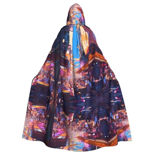 WNCLKF Fast-Food-Druck, Erwachsenen-Karneval, Kapuzenumhang, Halloween, Umhang, Cosplay, Gothic, Fiesta, Party-Dekoration WNCLKF Fast-Food-Druck, Erwachsenen-Karneval, Kapuzenumhang, Halloween, Umhang, Cosplay, Gothic, Fiesta, Party-Dekoration von WNCLKF