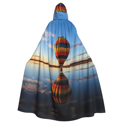 WNCLKF Heißluftballon-Druck, Erwachsenen-Karneval, Kapuzenumhang, Halloween, Umhang, Cosplay, Gothic, Fiesta, Party-Dekoration WNCLKF Heißluftballon-Druck, Erwachsenen-Karneval, Kapuzenumhang, Halloween, Umhang, Cosplay, Gothic, Fiesta, Party-Dekoration von WNCLKF