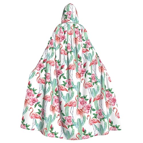 WNCLKF Kaktus Flamingo Rose Blumen Druck Erwachsene Karneval Kapuzenumhang Halloween Umhang Cosplay Goth Umhang Fiesta Party Dekoration WNCLKF Kaktus Flamingo Rose Blumen Druck Erwachsene Karneval Kapuzenumhang Halloween Umhang Cosplay Goth Umhang Fiesta Party Dekoration von WNCLKF