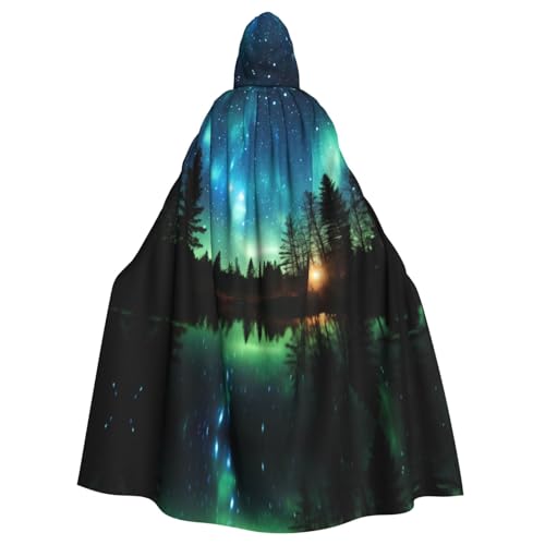 WNCLKF Northern Lights Print Adult Carnival Hooded Cape Halloween Cape Cosplay Goth Cape Fiesta Party Decoration WNCLKF Northern Lights Print Adult Carnival Hooded Cape Halloween Cape Cosplay Goth Cape Fiesta Party Decoration von WNCLKF