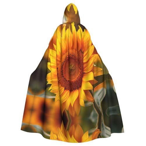 WNCLKF Sonnenblumen-Druck, Erwachsenen-Karneval, Kapuzenumhang, Halloween, Cosplay, Gothic, Fiesta, Party-Dekoration WNCLKF Sonnenblumen-Druck, Erwachsenen-Karneval, Kapuzenumhang, Halloween, Cosplay, Gothic, Fiesta, Party-Dekoration von WNCLKF