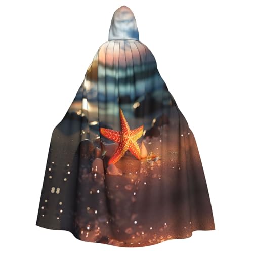WNCLKF Starfisht Print Erwachsene Karneval Kapuzenumhang Halloween Umhang Cosplay Goth Umhang Fiesta Party Dekoration WNCLKF Starfisht Print Erwachsene Karneval Kapuzenumhang Halloween Umhang Cosplay Goth Umhang Fiesta Party Dekoration von WNCLKF
