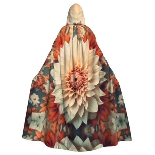 WNCLKF Umhang mit Retro-Blumenmuster für Erwachsene, Karneval, Kapuzenumhang, Halloween, Cosplay, Gothic, Fiesta, Party-Dekoration WNCLKF Umhang mit Retro-Blumenmuster für Erwachsene, Karneval, Kapuzenumhang, Halloween, Cosplay, Gothic, Fiesta, Party-Dekoration von WNCLKF