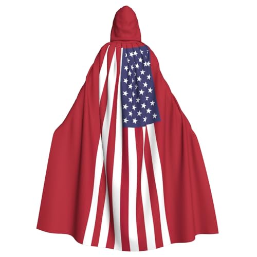 WNCLKF Umhang mit amerikanischer Flagge, für Erwachsene, Karneval, Halloween, Cosplay, Gothic, Fiesta, Party-Dekoration WNCLKF Umhang mit amerikanischer Flagge, für Erwachsene, Karneval, Halloween, Cosplay, Gothic, Fiesta, Party-Dekoration von WNCLKF