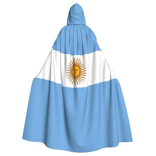 WNCLKF Umhang mit argentinischer Flagge, für Erwachsene, Karneval, Kapuzenumhang, Halloween, Cosplay, Gothic, Fiesta, Party-Dekoration WNCLKF Umhang mit argentinischer Flagge, für Erwachsene, Karneval, Kapuzenumhang, Halloween, Cosplay, Gothic, Fiesta, Party-Dekoration von WNCLKF