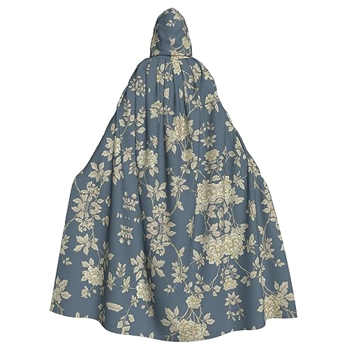 WNCLKF Umhang mit blauen und gelben Blumen für Erwachsene, Karneval, Halloween, Cosplay, Gothic, Fiesta, Party-Dekoration WNCLKF Umhang mit blauen und gelben Blumen für Erwachsene, Karneval, Halloween, Cosplay, Gothic, Fiesta, Party-Dekoration von WNCLKF