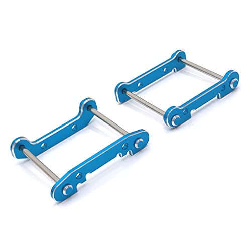 WNDUOKXH 2 Teile/Kit Metallverstärkte Schwingarm Fernbedienung, Upgrade, Ersatzteile, Zubehör, Ersatz für WLtoys 144001, 144002, 144010, Blau von WNDUOKXH