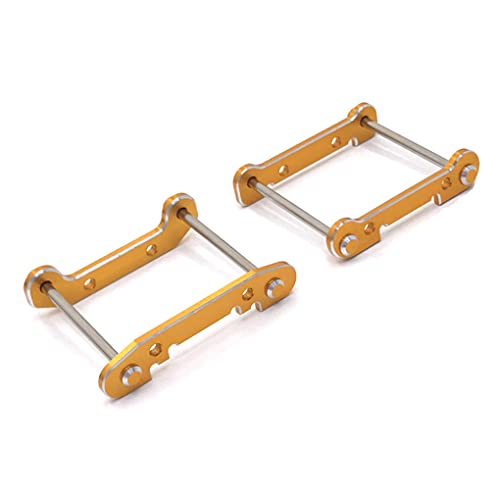 WNDUOKXH 2 Teile/Kit Metallverstärkte Schwingarm Fernbedienung, Upgrade, Ersatzteile, Zubehör, Ersatz für WLtoys 144001, 144002, 144010, Gold von WNDUOKXH