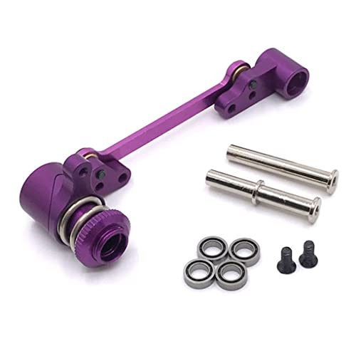 WNDUOKXH Lenkgruppenbaugruppe RC Simulation LKW Modifikation Ersatzteile Kit Wartung Ersatz für WLtoys 144010 144001 144002, Violett von WNDUOKXH