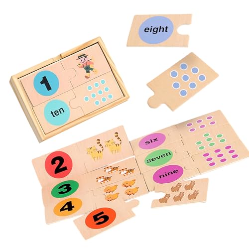 Holznummer Und Formpassungserkennungspuzzle Spielzeug Für Frühkindliches Lernen Und Kognitive Fähigkeitenentwicklung Holznummer Und Formpassungserkennungspuzzle Spielzeug Für Frühkindliches Lernen Und Kognitive Fähigkeitenentwicklung von WNXGNHO