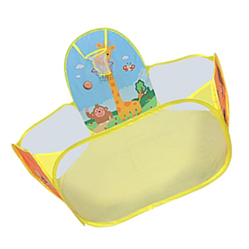 Petyoung Playpen Pit Zelt Mit Basketball Hoop Für Kleinkind Und Kinderfaltplayhouse Für Innen Und Außenspaß von WNXGNHO
