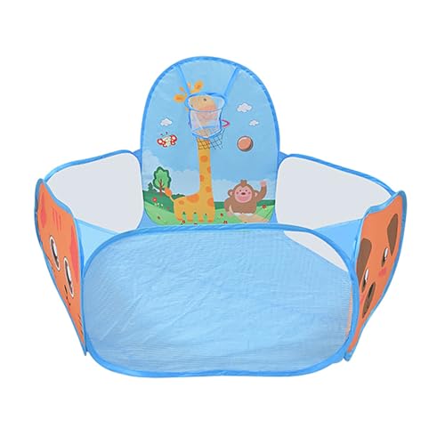 Petyoung Playpen Pit Zelt Mit Basketball Hoop Für Kleinkind Und Kinderfaltplayhouse Für Innen Und Außenspaß von WNXGNHO