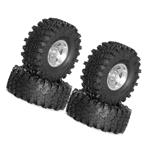 WNXGNHO 1/10 Radreifen Gummi Radversorgung Für Autospielzeug Fernbedienung Crawlers Modellauto Gummi Rad Teile von WNXGNHO