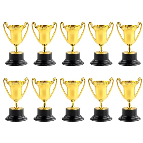WNXGNHO 10 Stück Kunststoff Trophäen Für Sportwettkämpfe Trophäen Gewinnerpreis Wiederverwendbare Foto Requisiten Klassenzimmerbedarf von WNXGNHO
