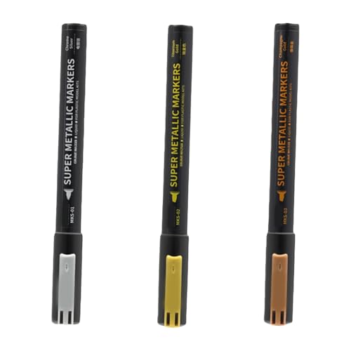 WNXGNHO 3/13pcs Farbstifte Metallic Marker Pinselstift Für Modellhersteller Und Metall Toy Wiederherstellungshandwerk Modell Projektfärbung von WNXGNHO