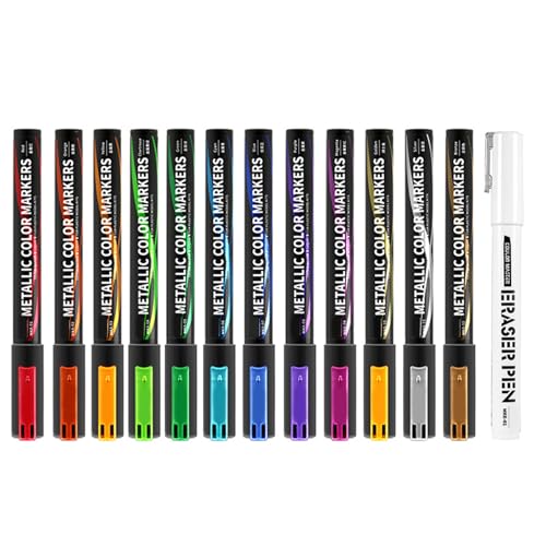WNXGNHO 3/13pcs Farbstifte Metallic Marker Pinselstift Für Modellhersteller Und Metall Toy Wiederherstellungshandwerk Modell Projektfärbung von WNXGNHO